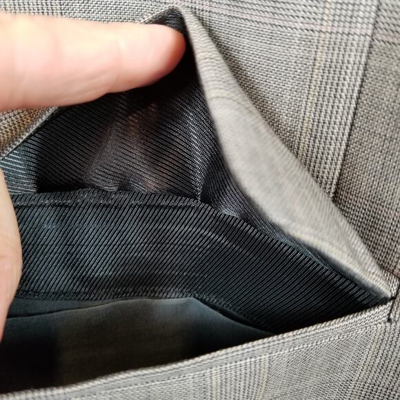 Burberry London Men's Kensington Wool Plaid Blazer Gray Size 42L - Picture 9 of 10